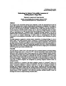 Methodology for Seismic Vulnerability Assessment of Building Stock in ...