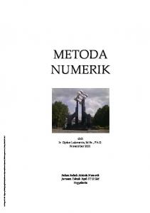 Metoda Numerik