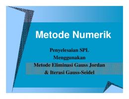 Metode Numerik - mfatwah