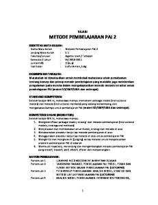 METODE PEMBELAJARAN PAI 2 - benr@mt