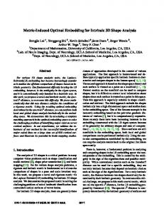 Metric-Induced Optimal Embedding for Intrinsic 3D ... - IEEE Xplore