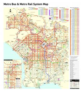 Metro Bus & Metro Rail System Map