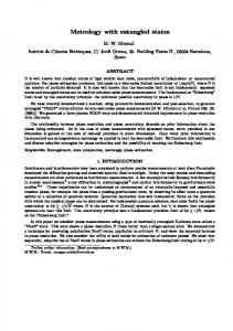 Metrology with entangled states - ICFO