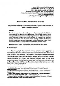 Mexican Stock Market Index Volatility