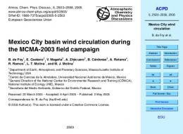 Mexico City wind circulation