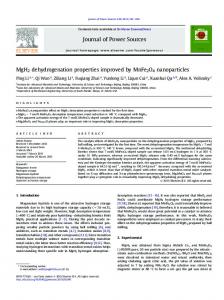 MgH2 dehydrogenation properties improved by MnFe2O4 nanoparticles