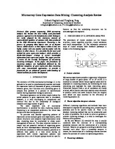 Microarray Gene Expression Data Mining