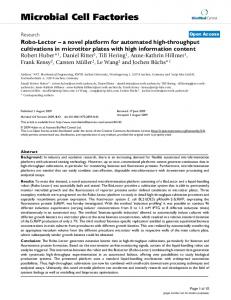 Microbial Cell Factories - BioMedSearch