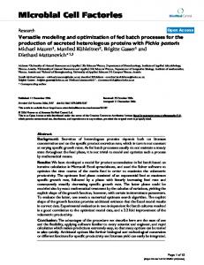 Microbial Cell Factories - Boku