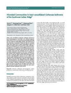 Microbial Communities in Semi-consolidated ... - Springer Link