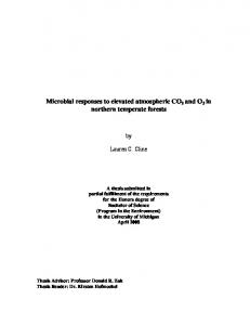 Microbial responses to elevated atmospheric CO2 and O3 ... - Deep Blue