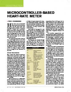 microcontroller-based heart-rate meter