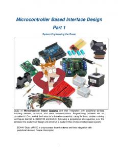 Microcontroller Based Interface Design