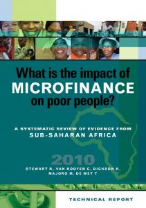 microfinance - EPPI-Centre - IoE