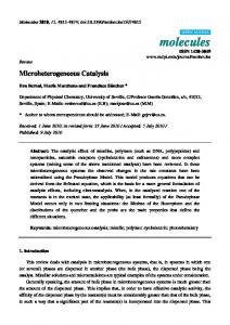 Microheterogeneous Catalysis