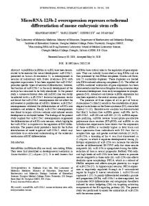 MicroRNA-125b-2 overexpression represses