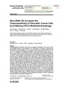 MicroRNA-29c Increases the Chemosensitivity of ...