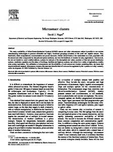 Microsensor clusters