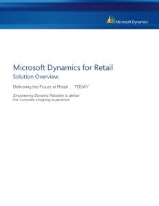 Microsoft Dynamics for Retail