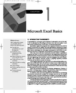 Microsoft Excel Basics