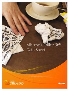 Microsoft Office 365 Product Guide