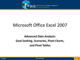 Microsoft Office Excel 2007