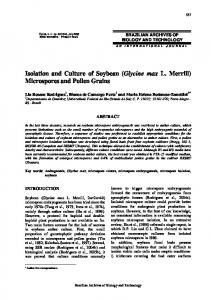 Microspores and Pollen Grains - SciELO