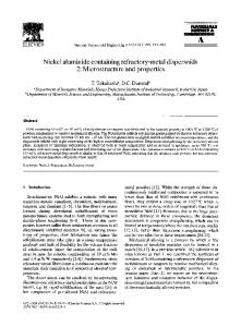 Microstructure and properties