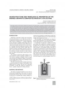 microstructure and tribological properties of tin