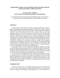 MICROSTRUCTURING OF MULTIPHASE FOOD ... - CiteSeerX