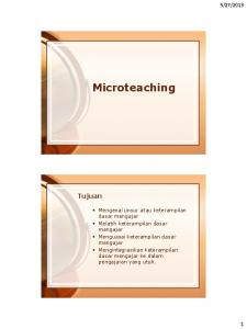 Microteaching