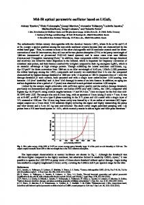 Mid-IR optical parametric oscillator based on LiGaS2 - OSA Publishing