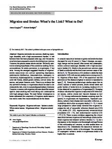 Migraine and Stroke - Semantic Scholar