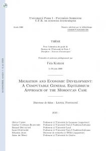 Migration and Economic Development: A Computable General