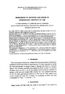 migrations of excitons and holes