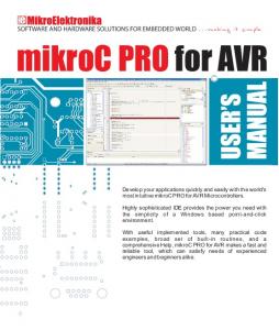 mikroC PRO for AVR User's Manual - Mouser Electronics