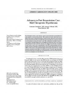 Mild Therapeutic Hypothermia