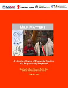 milk matters - Food and Agriculture Organization of the United Nations