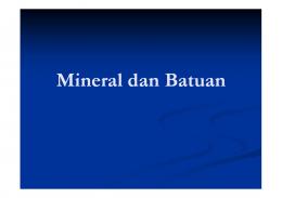 Mineral dan Batuan - File UPI