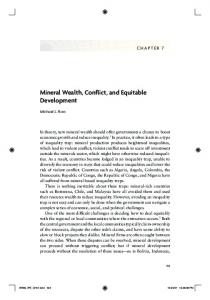 Mineral Wealth, Conflict, and Equitable Development - CiteSeerX