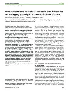 Mineralocorticoid receptor activation and blockade