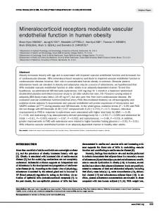 Mineralocorticoid receptors modulate vascular ... - Semantic Scholar