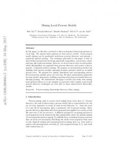 Mining Local Process Models - arXiv