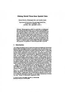 Mining Model Trees from Spatial Data