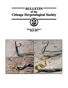 Miscellanea Herpetologica Gabonica VIII (PDF Download Available)