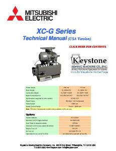 MITSUBISHI ELECTRIC - Keystone Industrial Sewing Machine Co., Inc