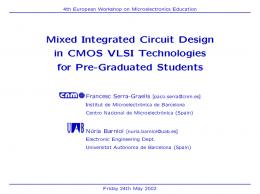 Mixed Integrated Circuit Design in CMOS VLSI Technologies for Pre ...