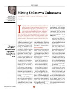 Mixing Unknown Unknowns - CUNY SPH