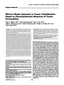Mixture model approach to tumor classification ... - Wiley Online Library