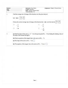 MML Sample Test 1